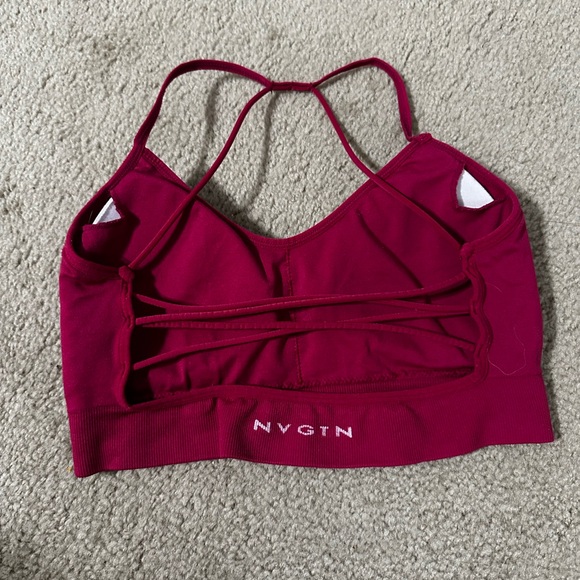Women's seamless sport bra winter berry - Picture 4 of 5